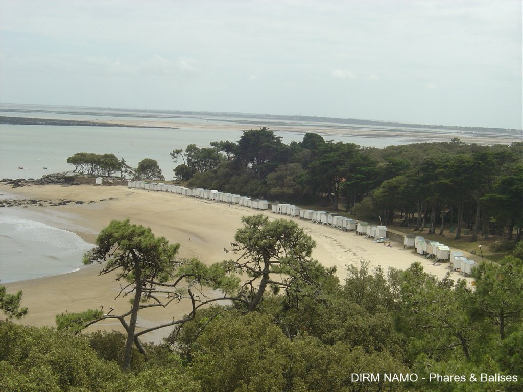 La plage et le bois de la Chaize vus du phare