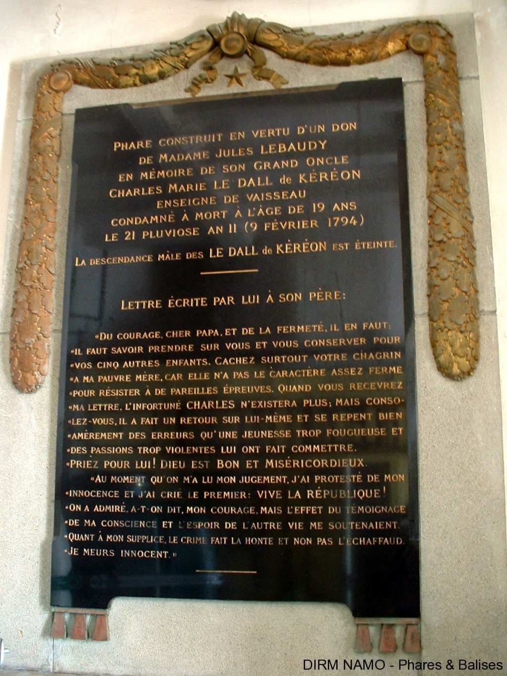 Plaque commémorative