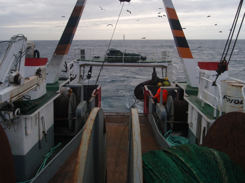 À bord d'un des navires contrôlés